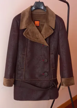 Abrigo corto Cop Copine marrón