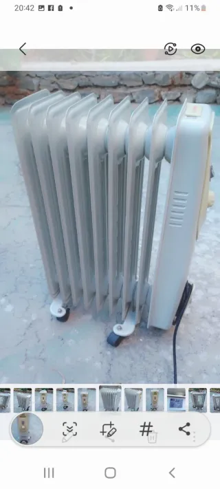 Radiador d aceite d 2.000 w.