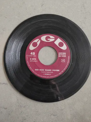 Vinile 45 giri NOI NON SIAMO POVERI I GEMELLI