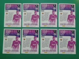 8 Cromos Messi Edición Limitada Panini
