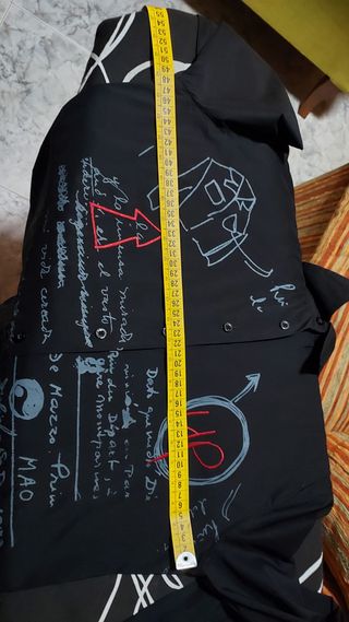 Camisa Negra Estampada Desigual