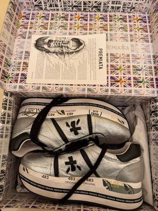 Scarpe Premiata donna silver/black