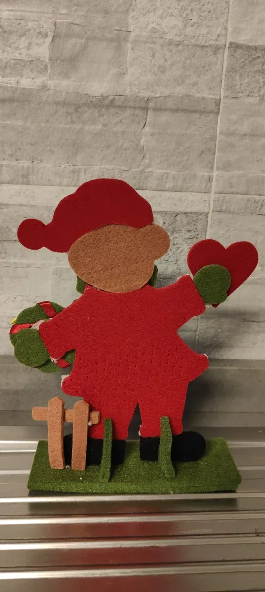 Decorazione natalizia orsetto Babbo Natale