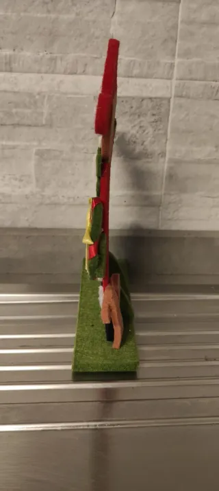 Decorazione natalizia orsetto Babbo Natale