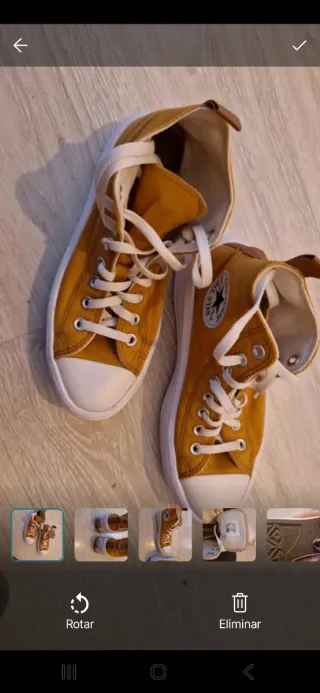 Zapatillas Converse mostaza