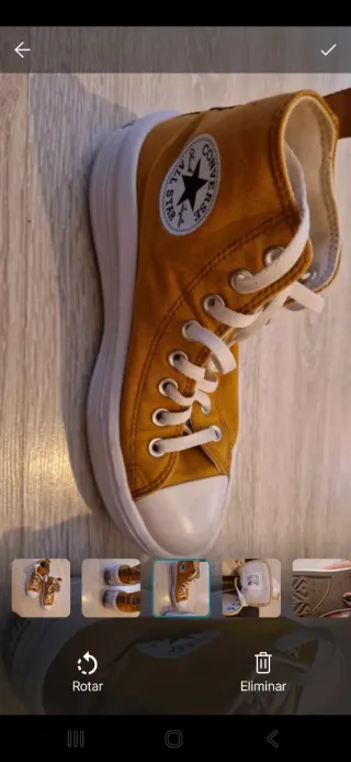 Zapatillas Converse mostaza