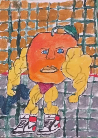 Pintura al óleo y dibujo original