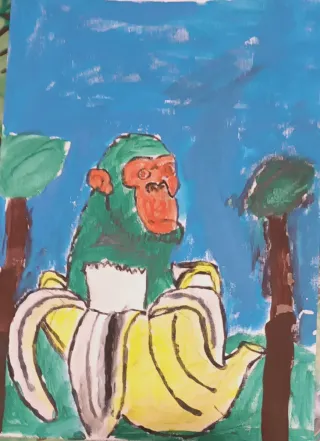 Pintura al óleo y dibujo original