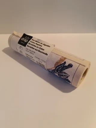 Rotolo di tovaglioli/tovagliette in cotone