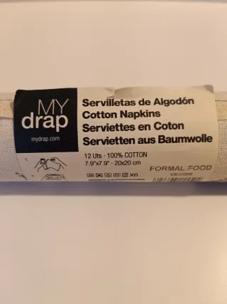 Rotolo di tovaglioli/tovagliette in cotone