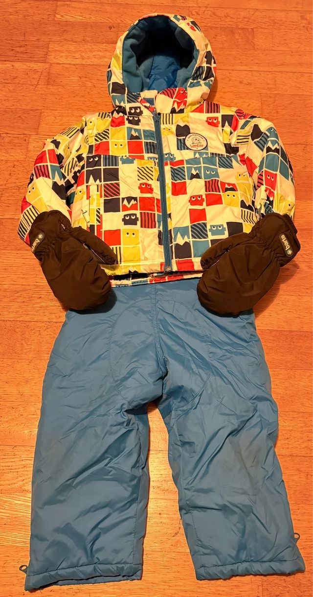Traje de esquí infantil estampado talla 2 años