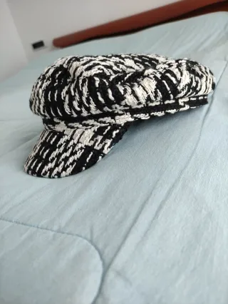 Cappellino Parfois Tweed Bianco Nero