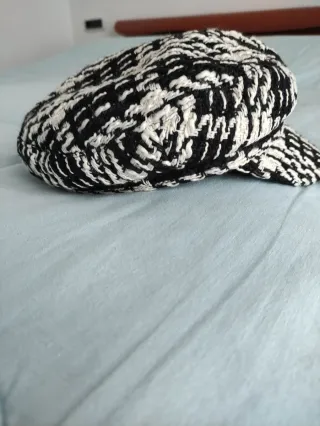 Cappellino Parfois Tweed Bianco Nero