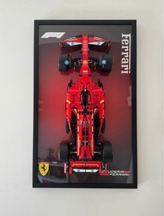 Quadro Espositore 45x75 lego Ferrari F1 42201