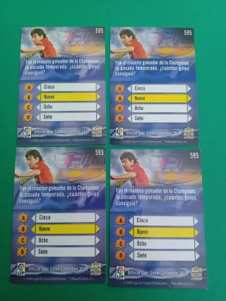 Colección 4 Cromos Messi TOP 7 2010