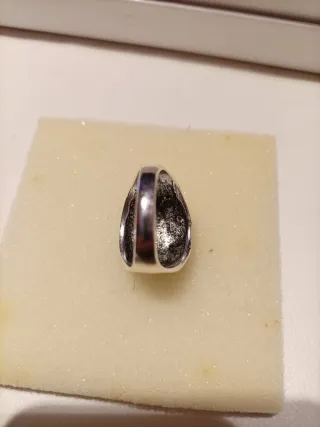 Anillo Acero Tallado León