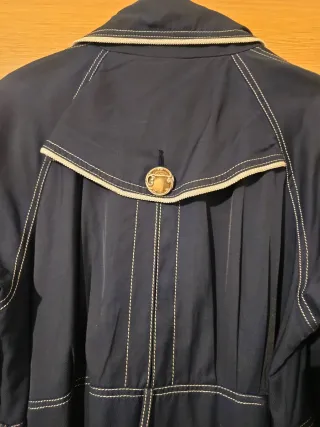 Trench Replay Vintage Azul y Blanco