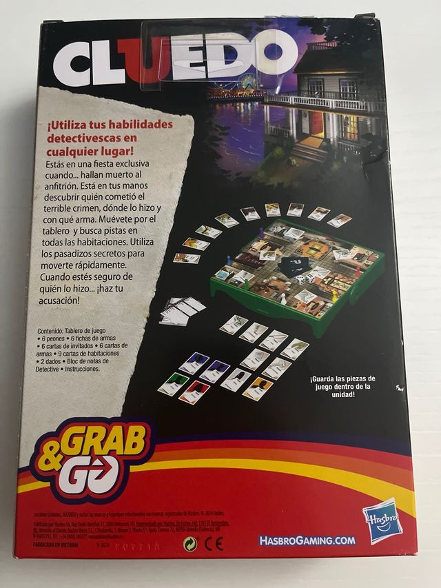 Juego de mesa Cluedo Grab & Go