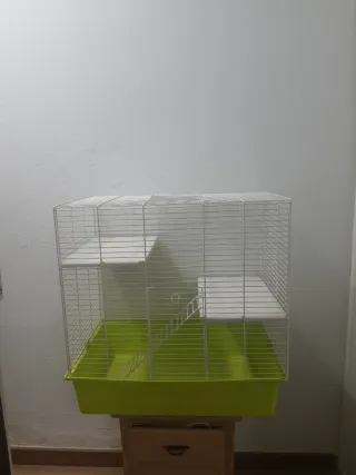 Jaula para roedores con 2 niveles