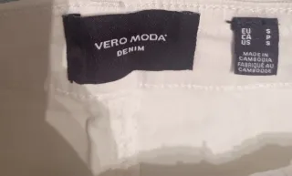 Falda vaquera VERO MODA blanca Talla S