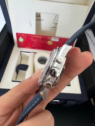 Omega Speedmaster Profesional Azul Blanco