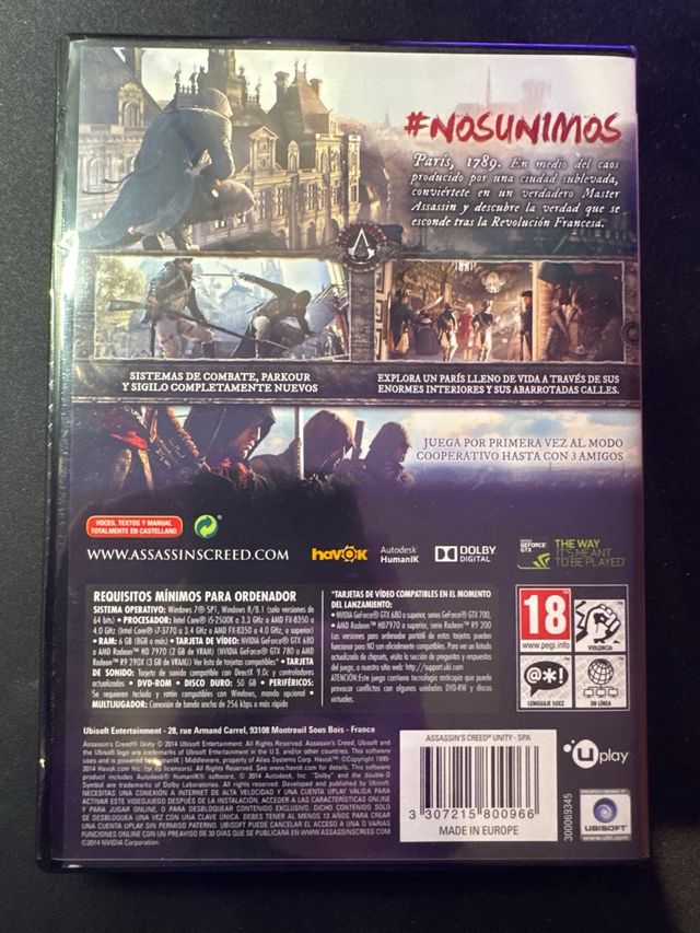 Assassin's Creed Unity PC DVD-ROM