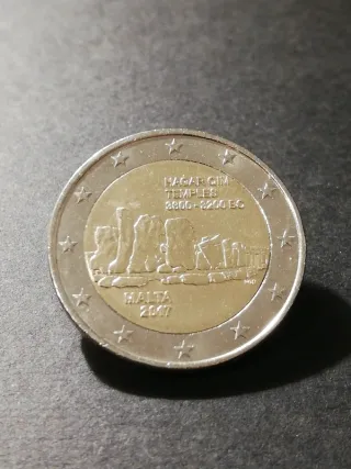 🇲🇹 2 Euro Commemorativi Malta 2017 Hagar Qim