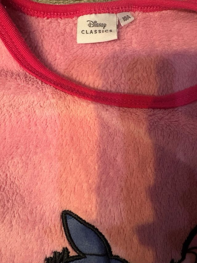 Pijama Stitch y Ángel Rosa.Talla 10 años