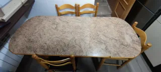 Mesa de cocina extensible 110x60cm