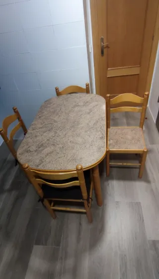 Mesa de cocina extensible 110x60cm