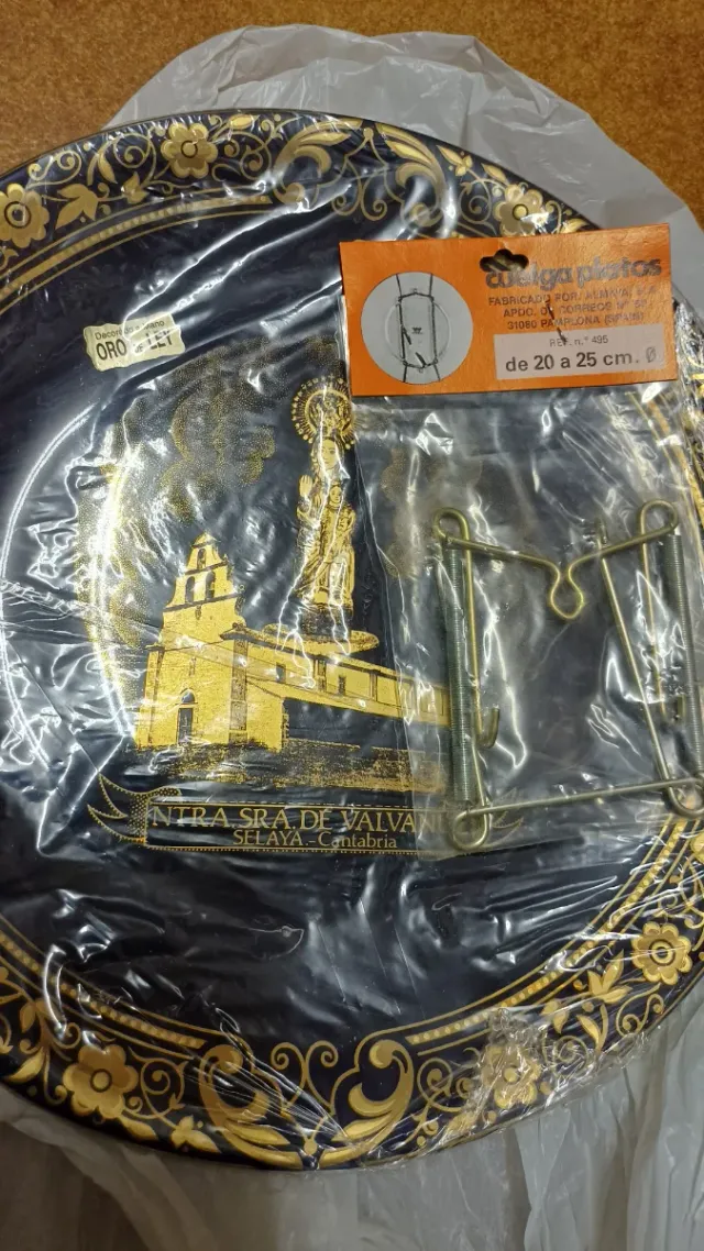 Plato Decorativo Virgen de Valvanuz