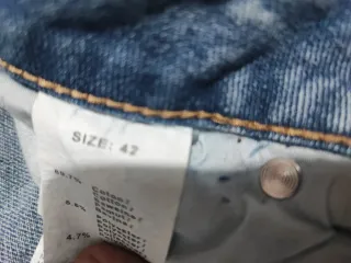 Jeans Cargo Donna Blu