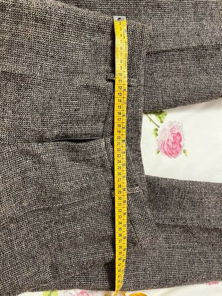 Pantaloni sartoriali donna marrone/beige