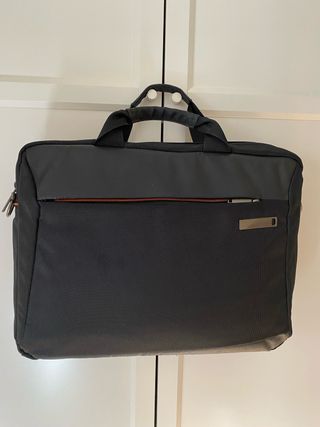 Maletín para documentos negro y gris