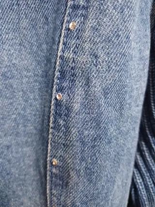 Chaqueta tejana y punto con pedrería Talla XL