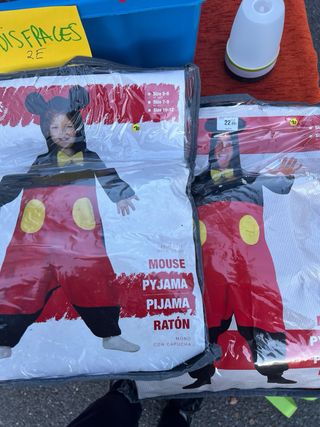 Disfraz Ratón Mickey  1 talla 5-6 años 2 talla M