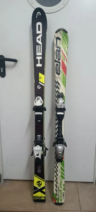 Esquís HEAD y Elan para niño