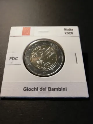 🇲🇹 2 Euro Commemorativ Malta 2020 Giochi Bambini
