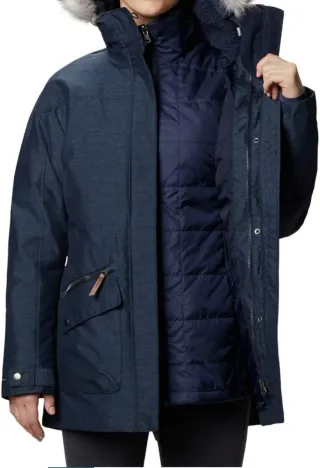 Abrigo impermeable azul