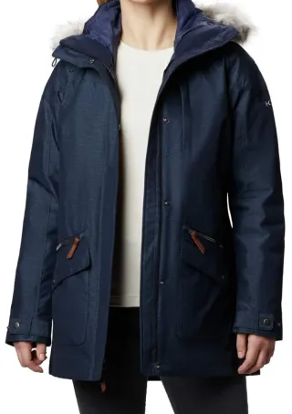 Abrigo impermeable azul