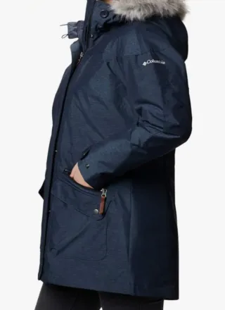 Abrigo impermeable azul