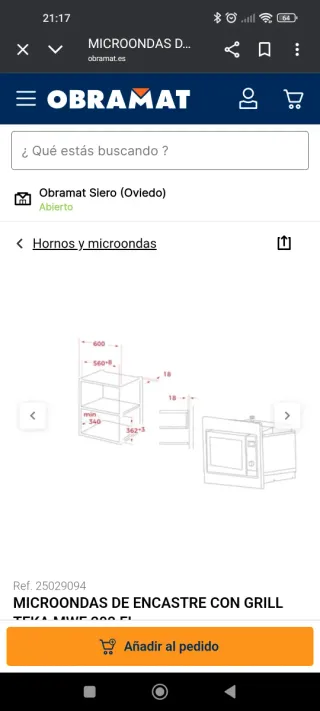 Microondas Teka Encastre Grill MWE 202 FI
