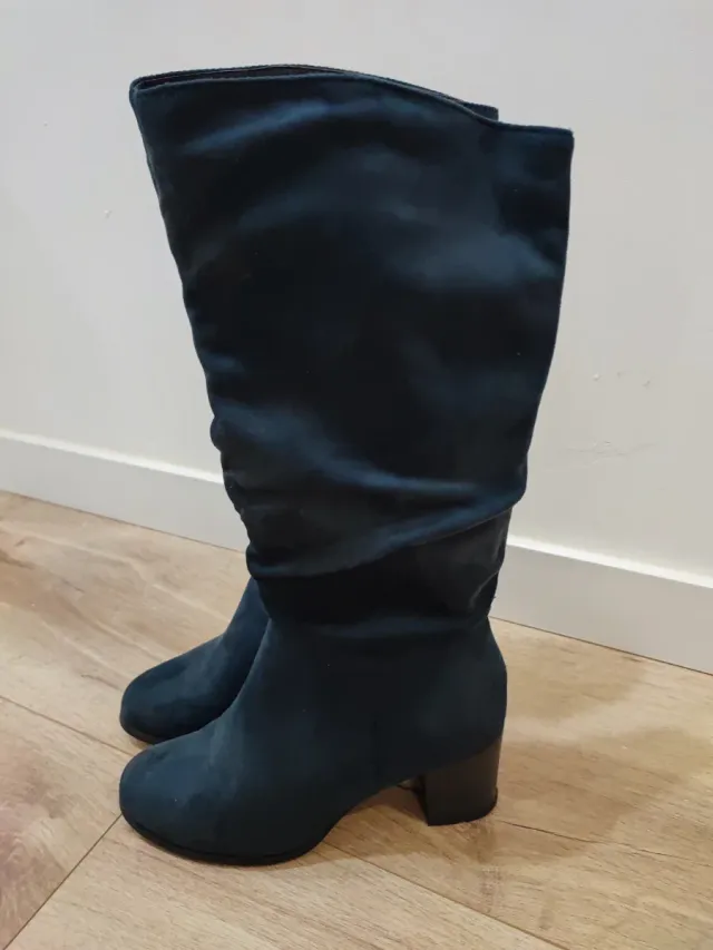 Botas altas azul marino