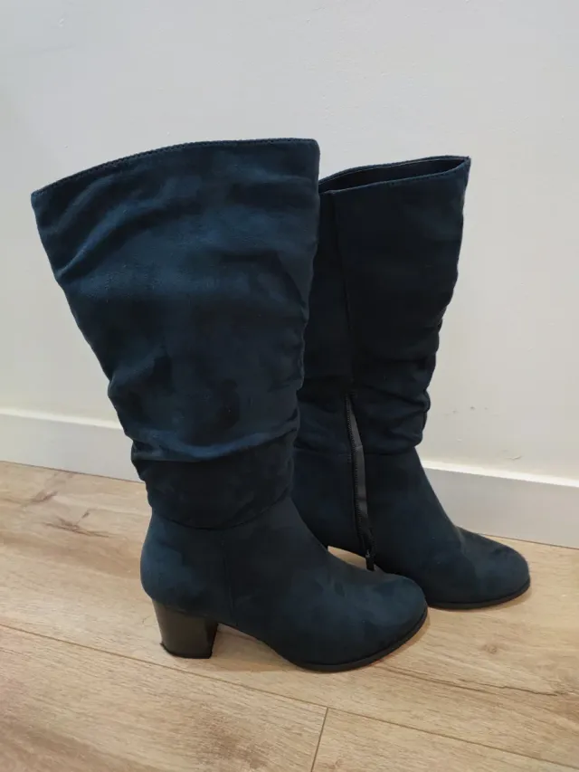 Botas altas azul marino