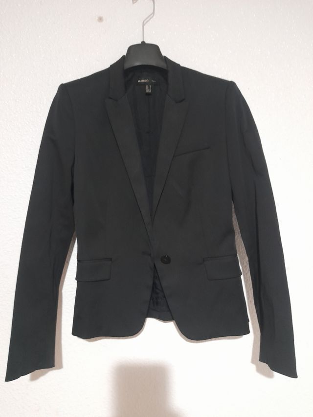 Blazer Mango Negra De mujer Talla M