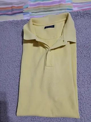 Polo Massimo Dutti Amarillo Hombre