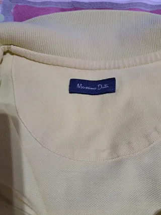 Polo Massimo Dutti Amarillo Hombre