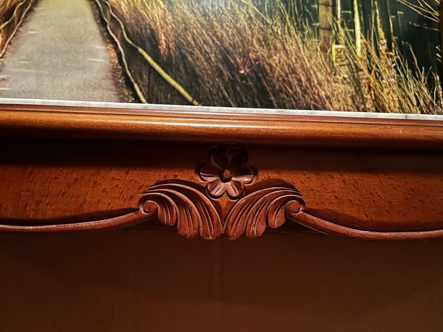 Mesa de centro mármol y madera