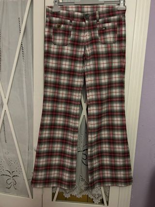 Pantalón Lois Vintage Cuadros 70s