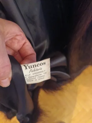 Chaquetón de cuero con pelo